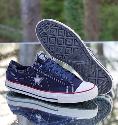 Converse One Star Low Blue Denim 2010 Men's Size 8.5 Custom