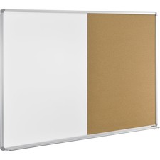 Global Industrial 72"W x 48"H Combination Board - Whiteboard/Cork
