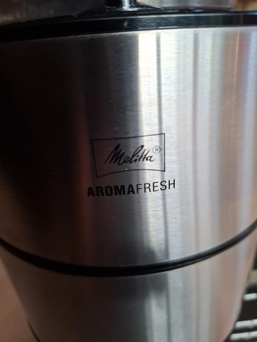 Melitta Aroma Fresh 1021-01 Cafetera con Molinillo Cónico y Jarra de Vidrio