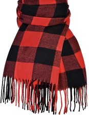Women Plaid Winter Scarf Cashmere Feel Blanket Pashmina Shawl Long Wrap