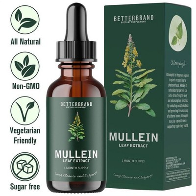 Mulleintropfen - Lungenreinigung - Mulleinblattextrakt starkes Mullein für Immu