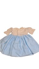 Vintage Nannette White And Blue Dress 2T