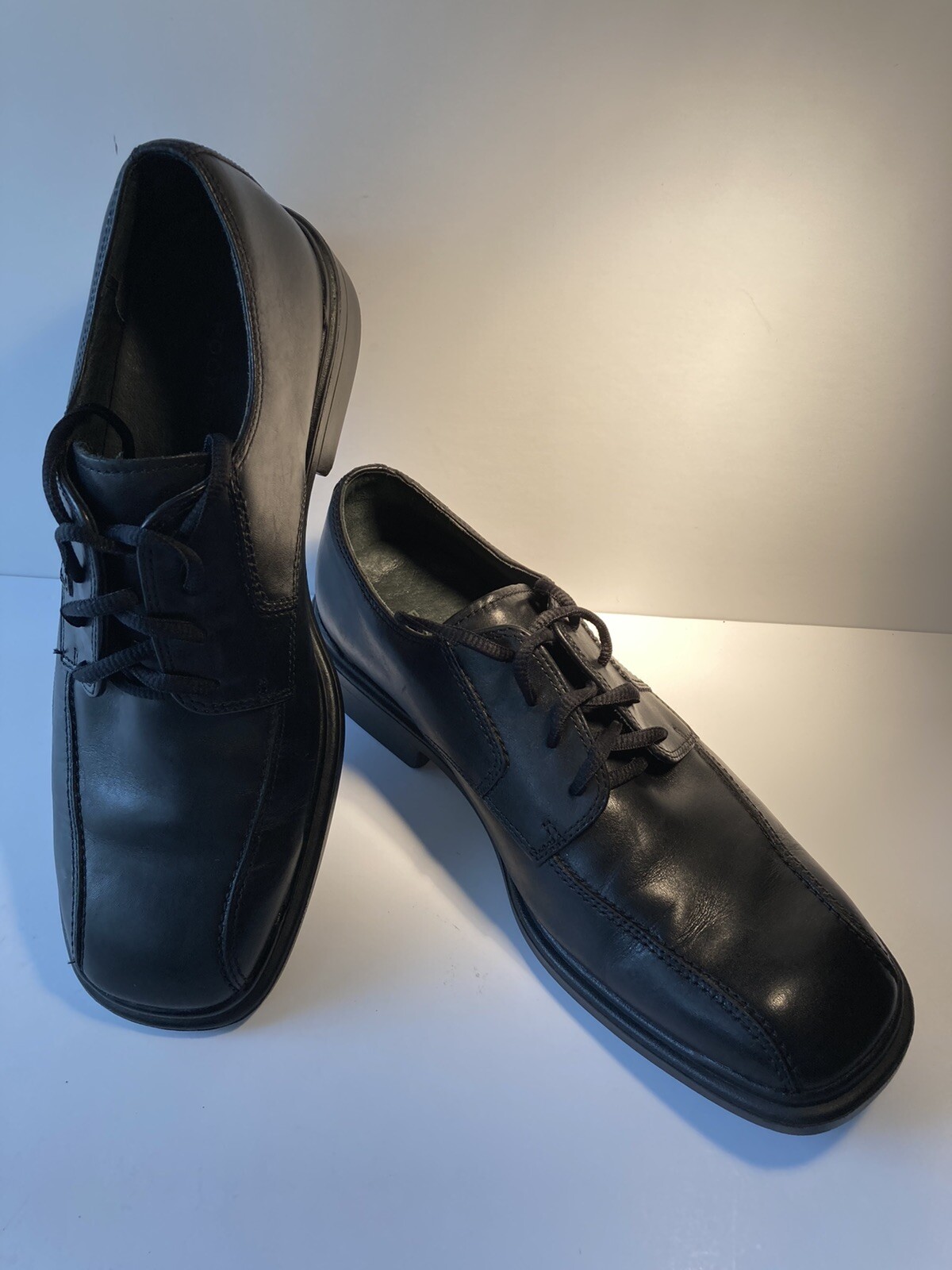 Black Leather Oxford Dress Shoes Apron 