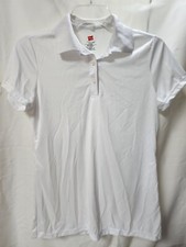 Hanes Sport Cool DRI Men  s Short Sleeve Performance Polo, White, Small