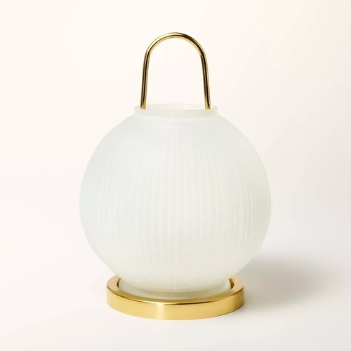 Round Ribbed Glass Table Lantern Clear - kate spade new york x Target - New