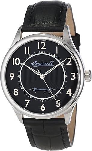 Orologio uomo Ingersoll (Svizzera) quadrante nero carica manuale (vintage) --nuovo - Foto 1 di 1