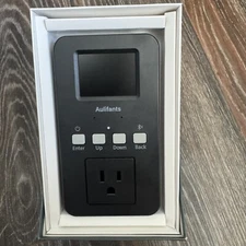 25amp Wifi Home Smart Meter Sockets Plug Remote Black Energy Usage Digital