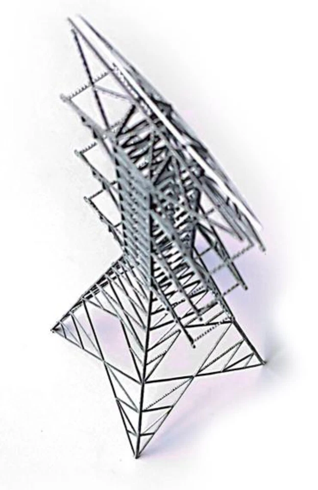 HO Scale Diorama Power Transmission Tower Model Scene Building Model Accessories - Image 4 of 4