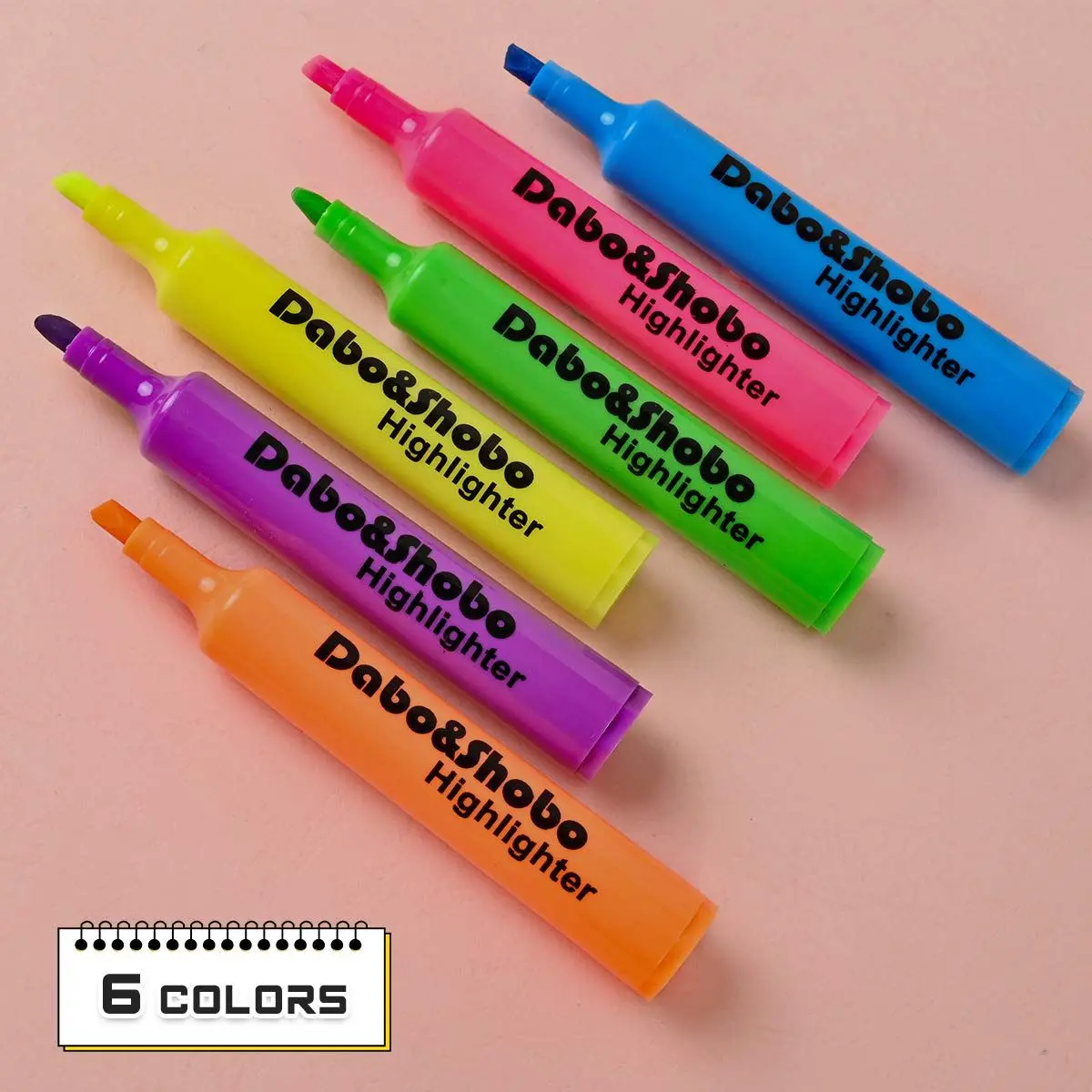 Dabo & Shobo Highlighters Set of 24,Colored Markers and Beautiful Combination Set Liquid Ink Fast Drying and Not Easy to Fade Are Suitable for