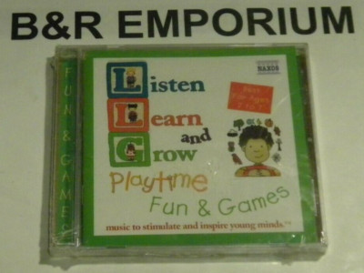 Listen Learn and Grow: Playtime Fun & Games (2001 H.N.H./Naxos) - New, Sealed CD