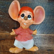 Roy Des Of Fla Topo Gigio Mouse Football Player Piggy Bank Vintage 1970's