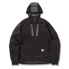And Wander Womens Alpha Air Hoodie Jacket Black