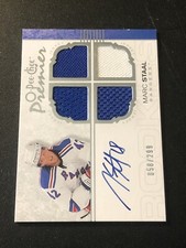 2007-08 O-Pee-Chee Premier Quad Memorabilia /299 Marc Staal #133 Rookie Auto RC