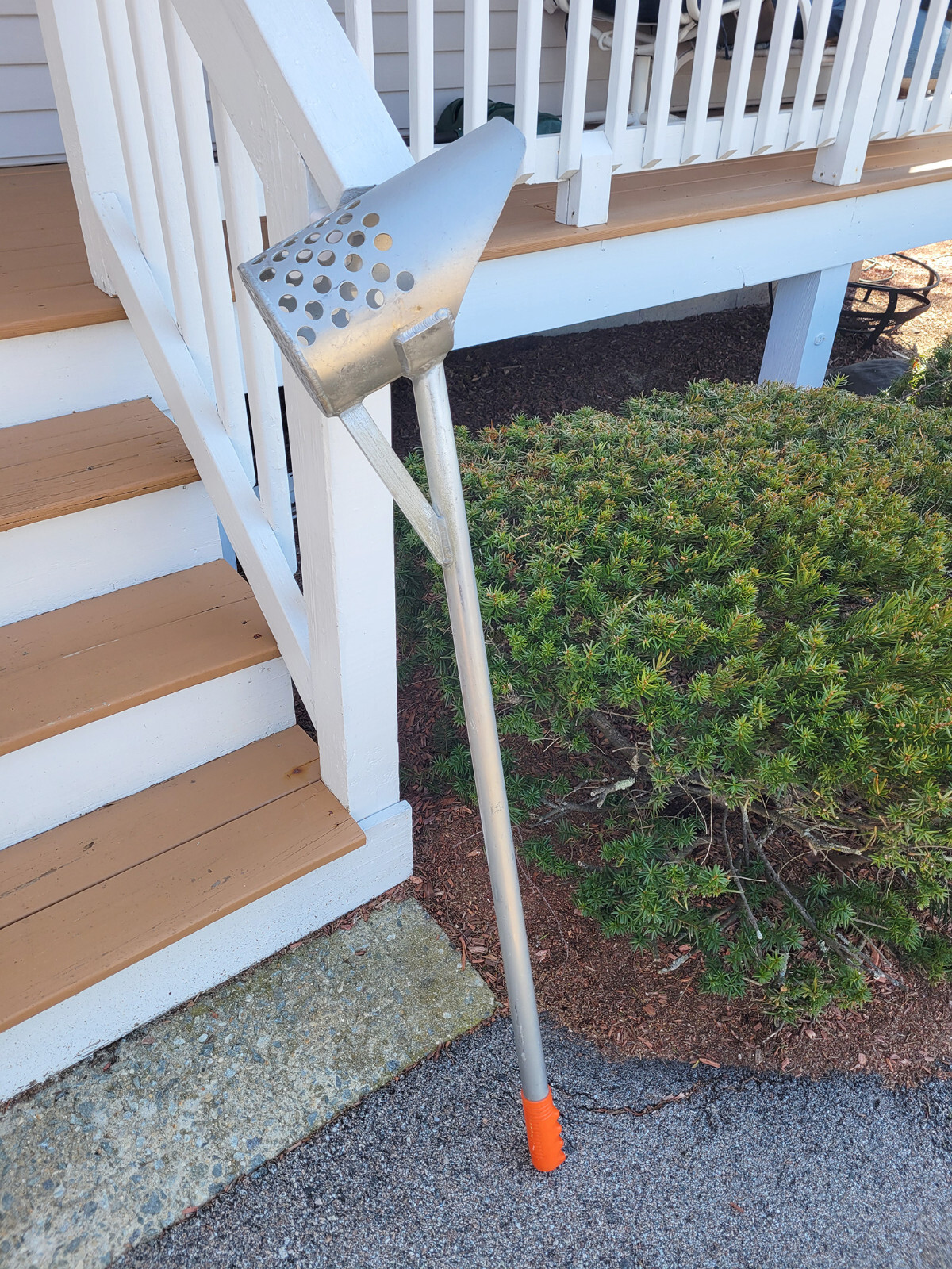 Long Handle SAND SCOOP Metal Detecting Beach Ocean Aluminum Treasure