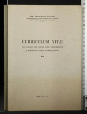 CURRICULUM VITAE. Francesco Aulizio. Valbonesi.