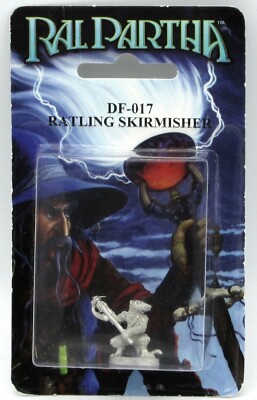  Ral Partha DF-017 Ratling Skirnisher (Fantasy Armies) Ratman Warrior with Sling