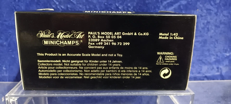 1 of 1200 Minichamps 1/43 VW Karmann Ghia Cabriolet 1957 MIB Silver 430 051035 - Image 4 of 4