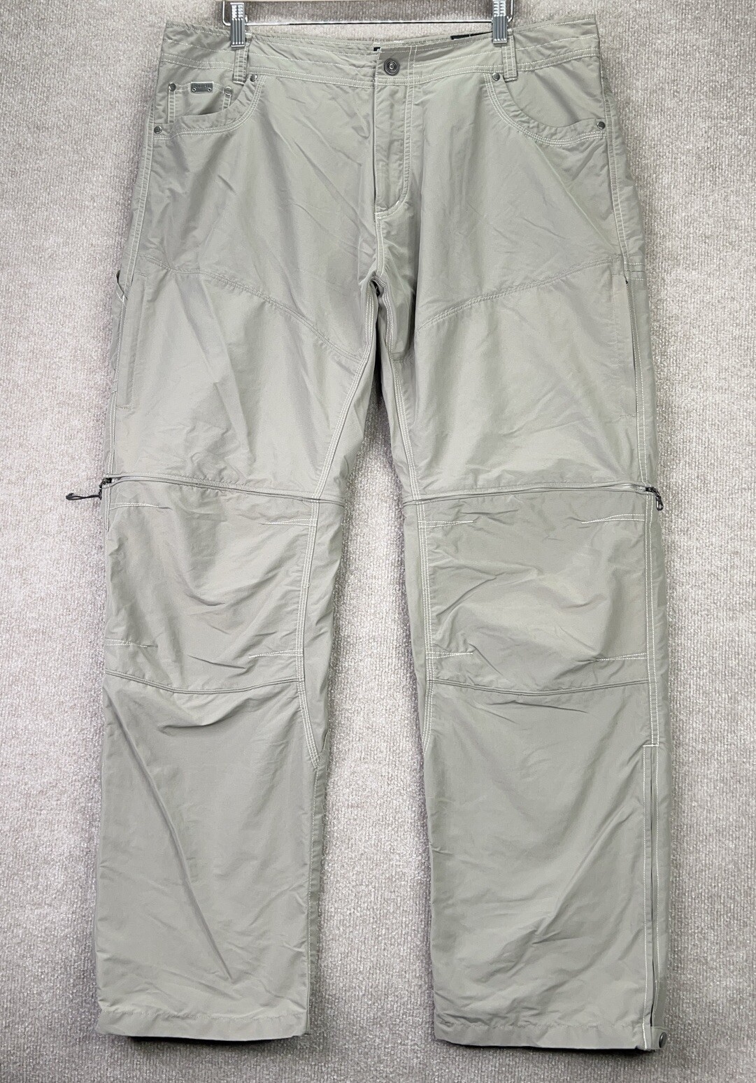 Kuhl Liberator Convertible Mens Hiking Pants 40x32 Gray Nylon
