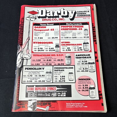 Vintage Darby Drug Co Catalog & Generic Guidebook Fall 1973