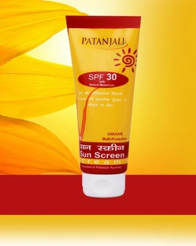 Patanjali Sun Screen Cream SPF 30 UVA / UVB Multi - Protection -50Gm - Free Ship - Picture 3 of 4