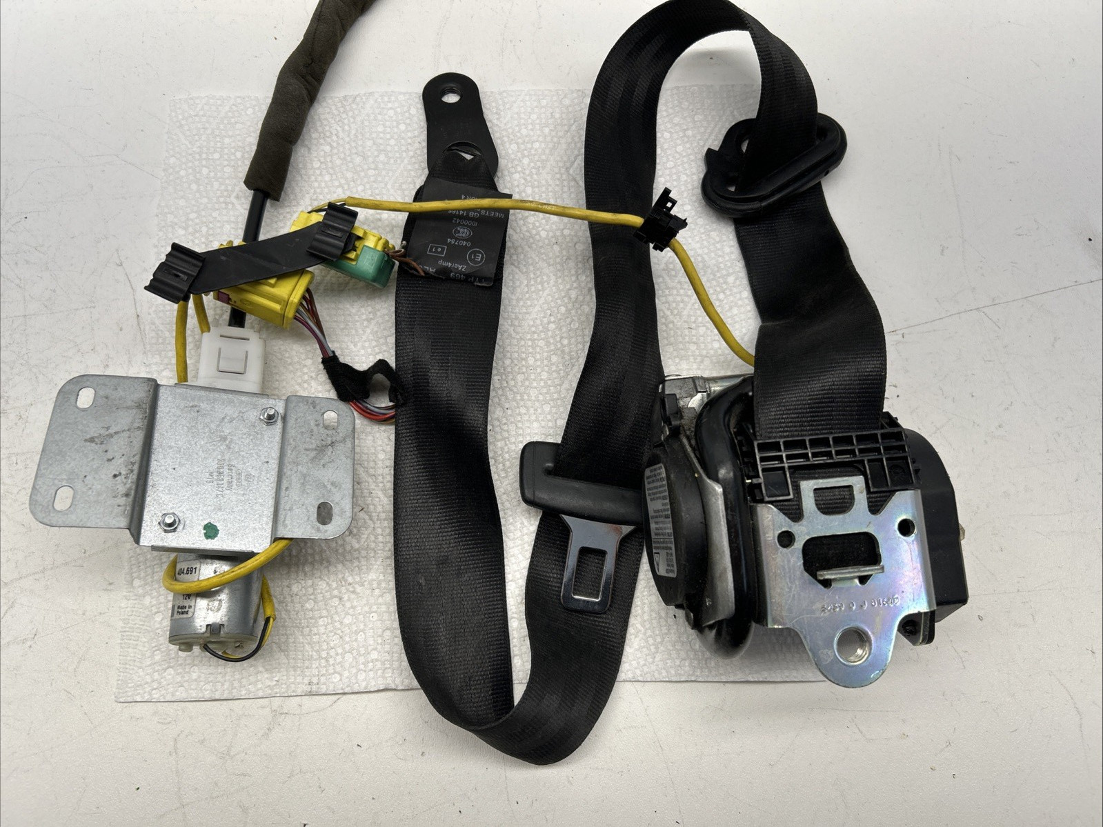 Rear Right SeatBelt & HEIGHT ADJUSTER 06-12 Bentley Continental Flying Spur GT