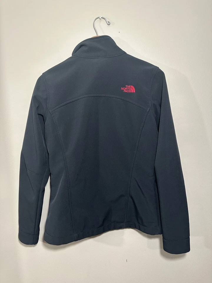 Chaqueta para mujer The North Face Apex Bionic Soft Shell C771 negra rosa talla pequeña Foto 3 de 4