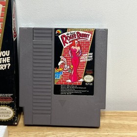 WHO FRAMED ROGER RABBIT Nintendo NES Game w Box / Case Shell Authentic