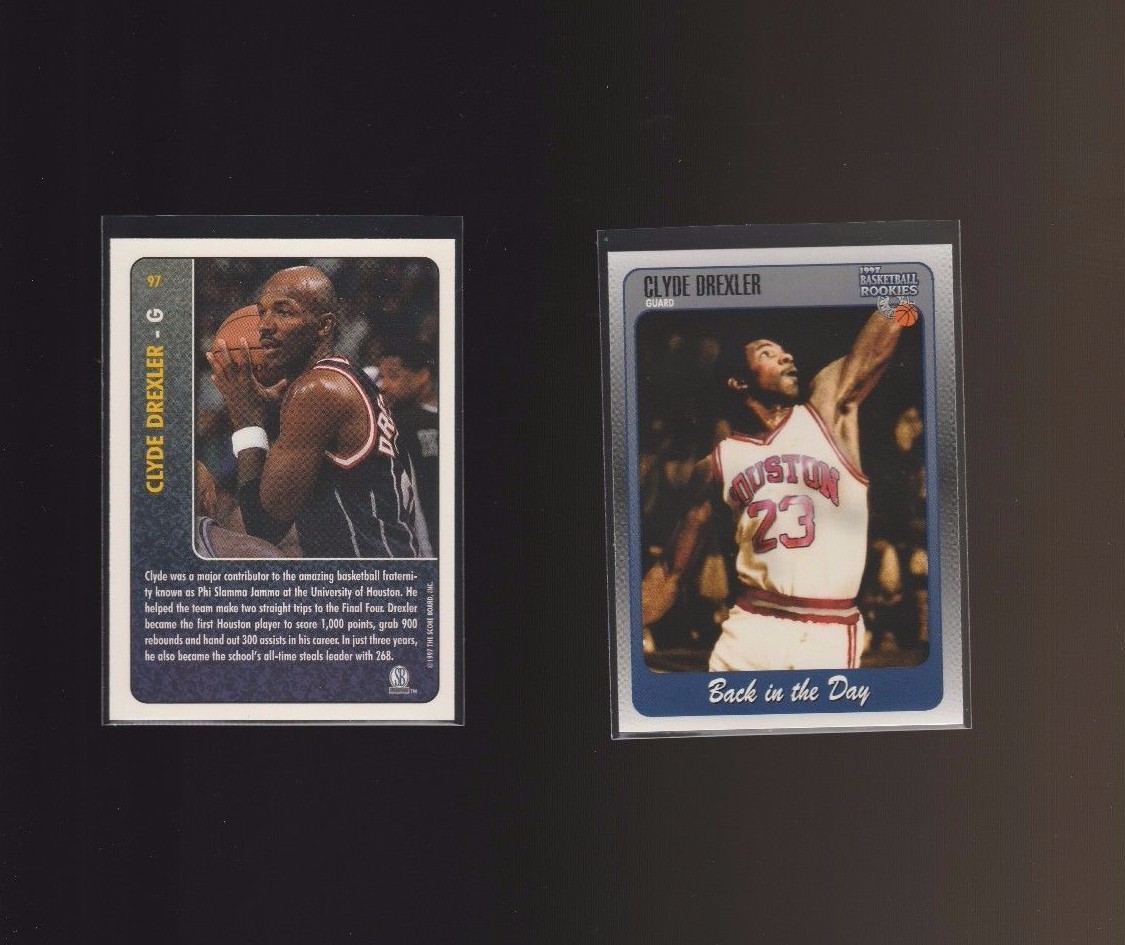 1997-98 Score Board Rookies #97 Clyde Drexler Houston Rockets 