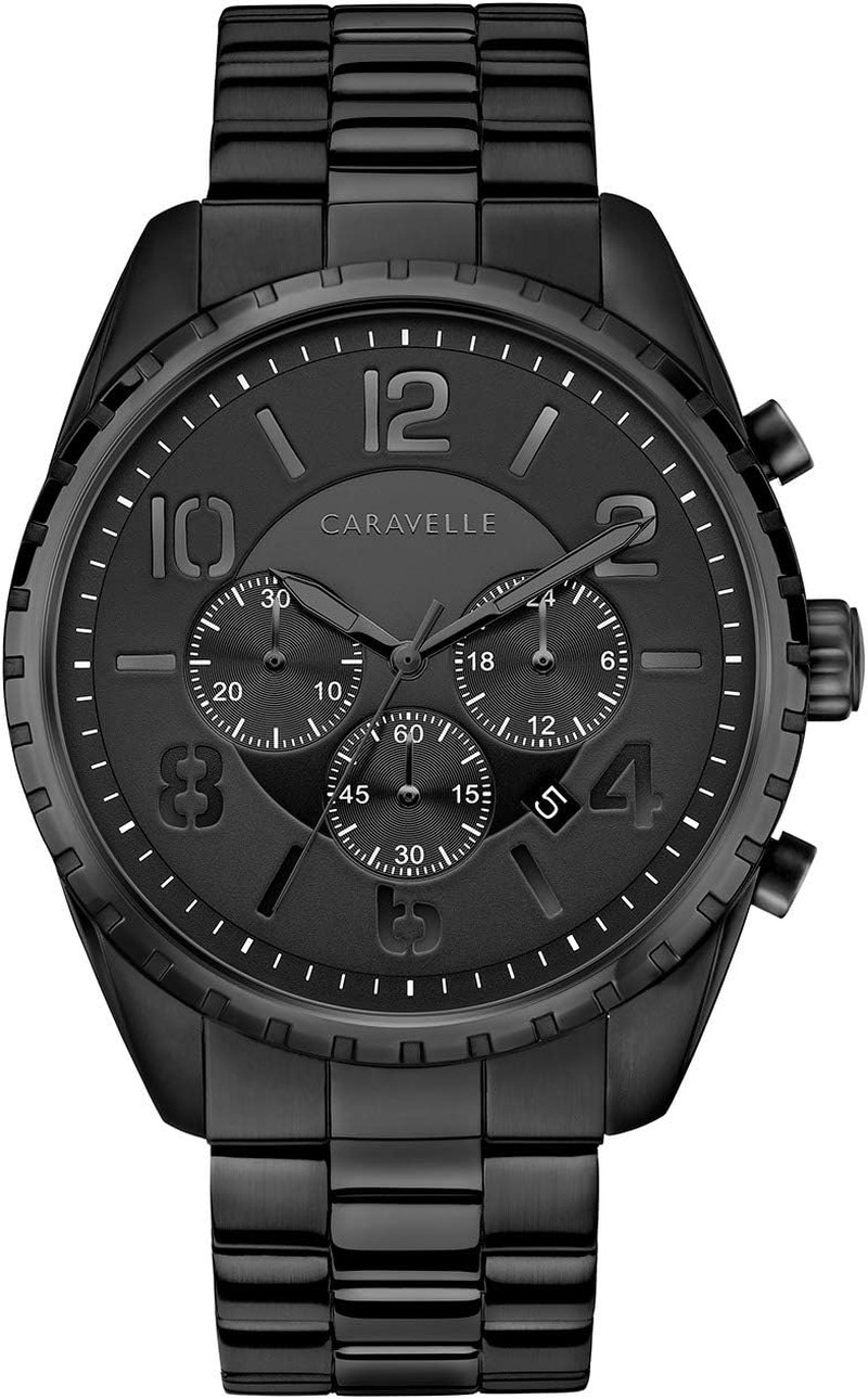 Bulova Men's Sport Chronograph Black Ion Watch