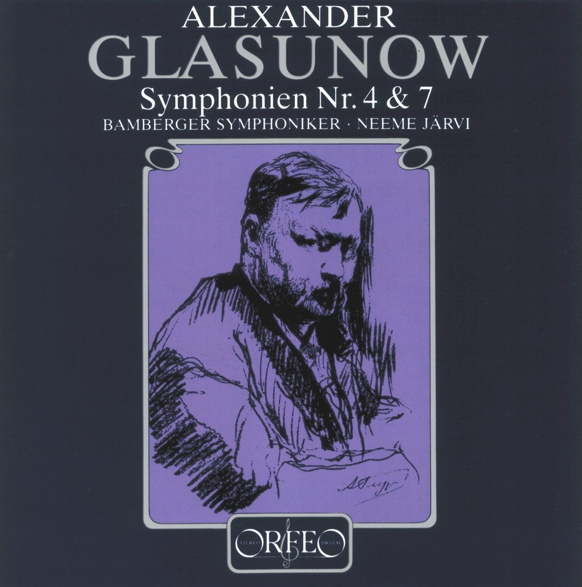 Alexander Glazunov Symphonies Nos. 4 and 7 (Jarvi, Bamberg So) (CD) Album