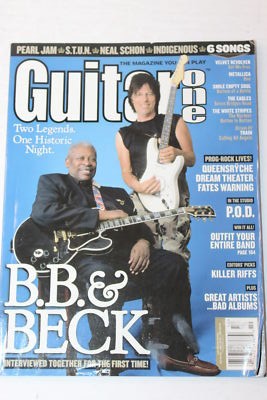 Guitar One Magazine B. B. King & Jeff Beck OCT 2003 POD, Riffs, Sheet Music