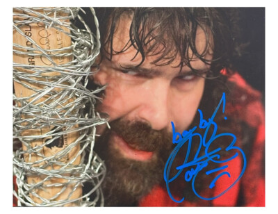 10x8'' WWE Mick Foley Print signiert von Mick Foley