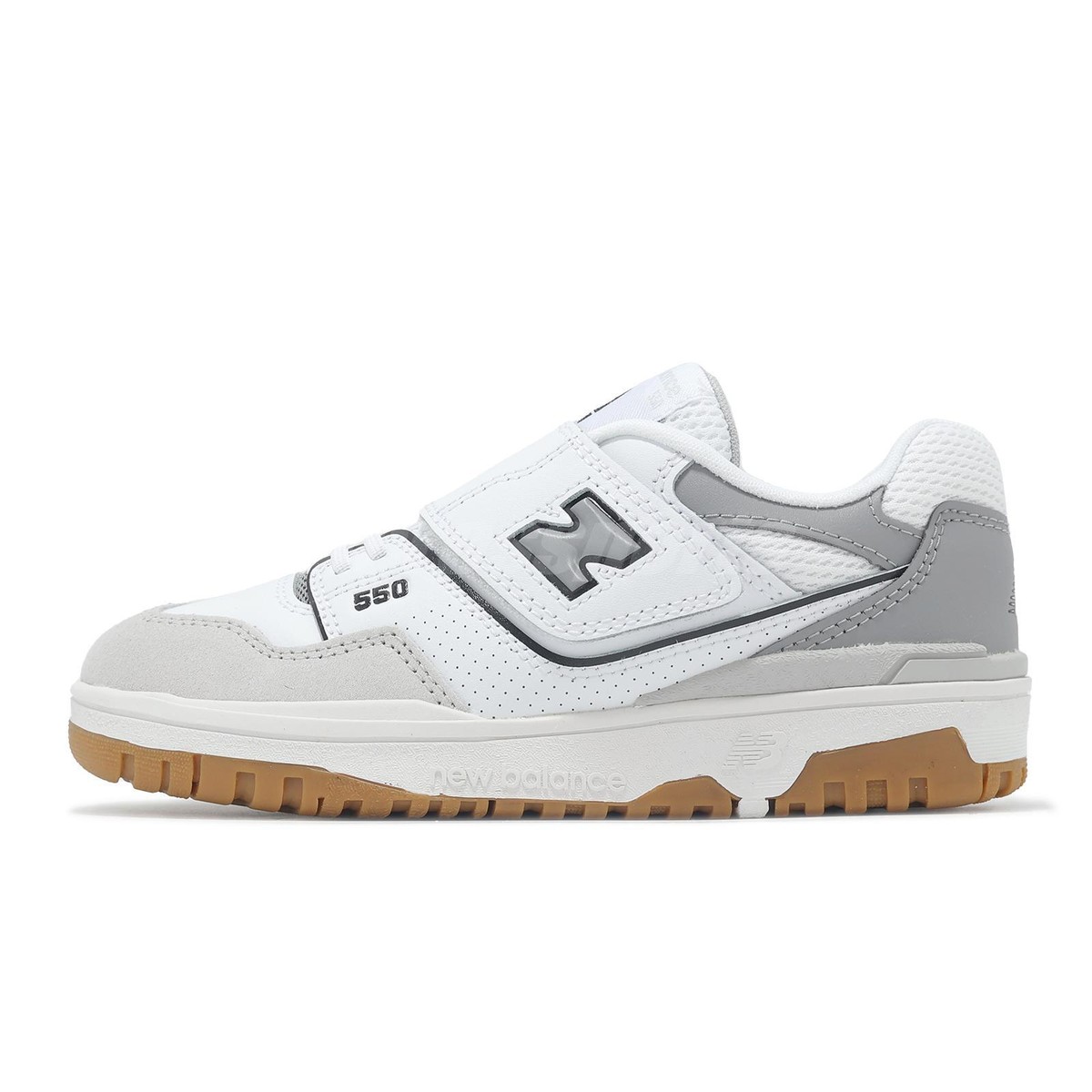 New Balance 550 NB White Grey Gum Kids Preschool Casual