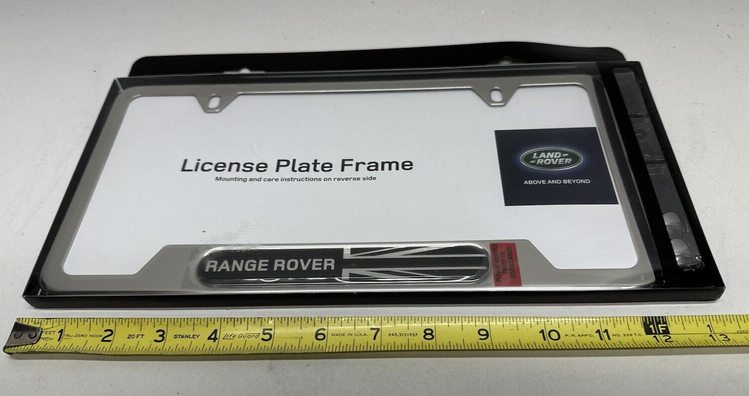 Range Rover License Plate Frame LRN61630 STAINLESS STEEL Genuine