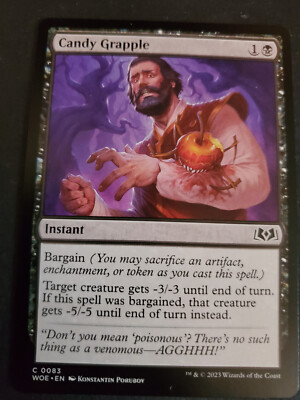 mtg candy cards Candy Grapple [Wilds of Eldraine] Magic MTG NM
