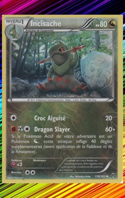 Incisache Reverse - XY8:Impulsion Turbo - 110/162 - Pokemon Karte Neu Französisch