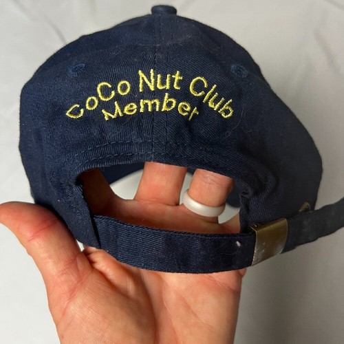 Coco View Resort Navy Blue Hat CoCo Nut Club Member Embroidered Travel Souvenir - Picture 2 of 6