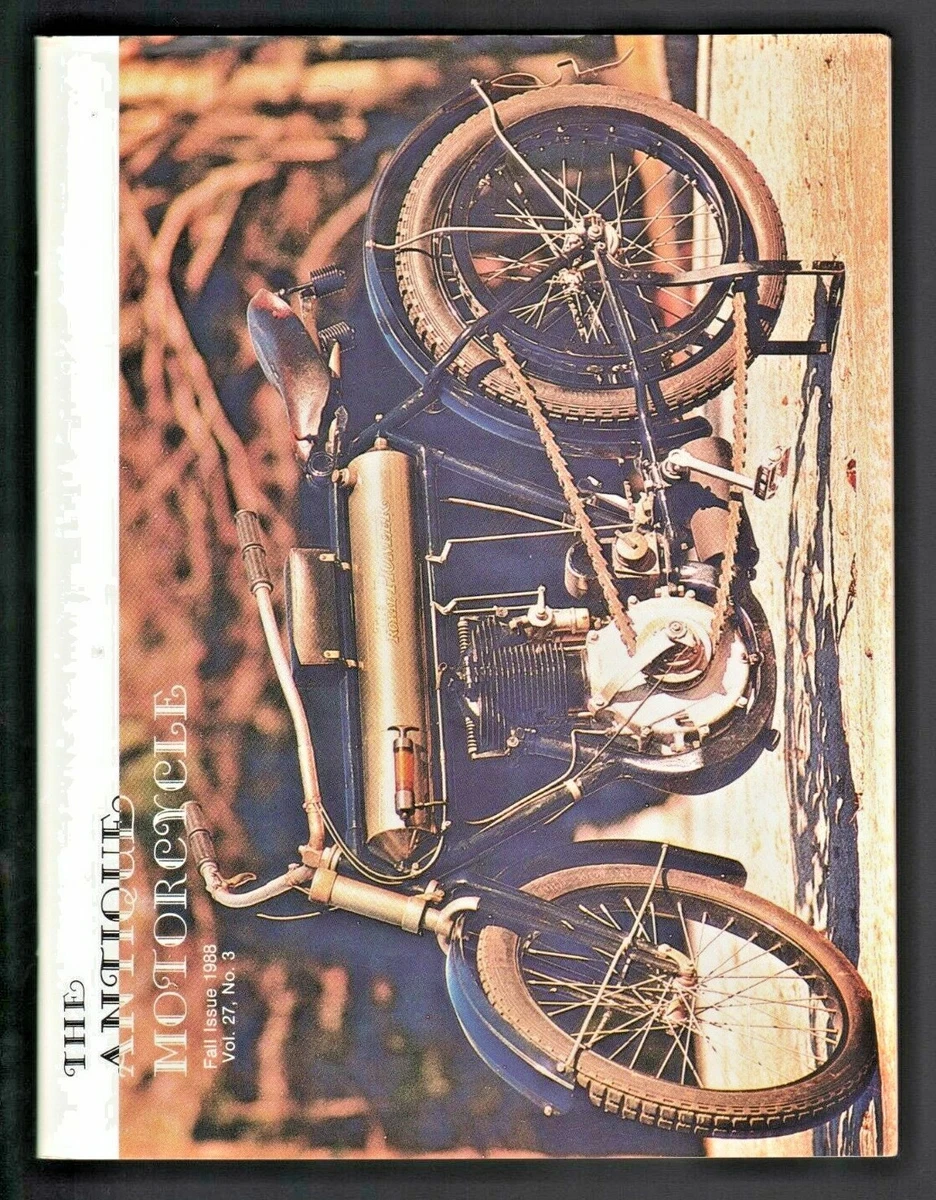 1988 Fall The Antique Motorcycle Magazine Vol 27 3 Royal Pioneer