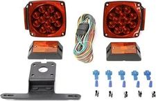 Maxxhaul 12V Led Trailer Light Kit Complete With Wiring Harness And Bracket