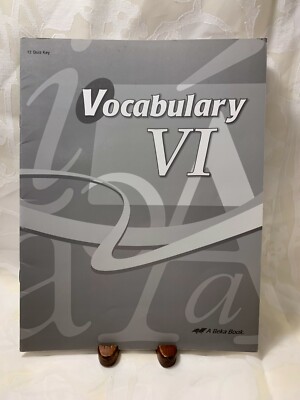 A Beka Book Vocabulary VI Quiz Key Grade 12 Homeschooling