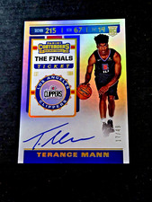 2019-20 Panini Contenders Terance Mann Rookie The Finals Ticket Auto /49 Rookie