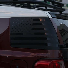 Fit For Toyota FJ Cruiser 2007-2014 American flag Rear side window sticker cover