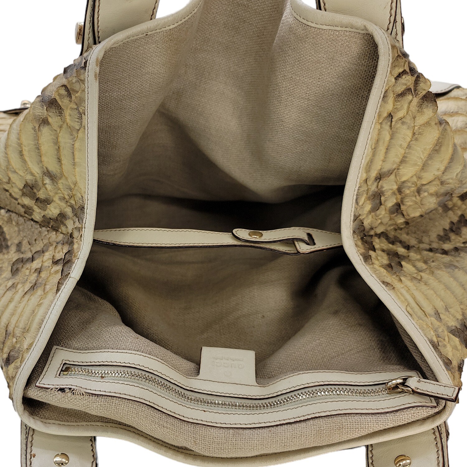 Gucci Python Medium Pelham Tote - image 4