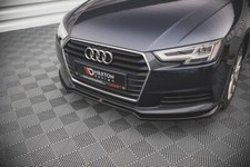 CUP Spoilerlippe SCHWARZ für Audi A4 B9 Limo Avant Frontspoiler Schwert Lippe V2