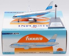 Inflight IF319AY1123 Finnair Airbus A319-100 Retro OH-LVE Diecast 1/200 Model