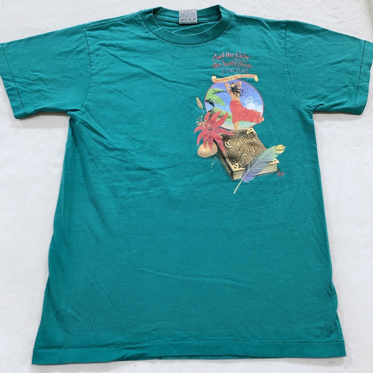 vintage 90s CARIBBEAN SOUL PIRATE T-Shirt SMALL/MEDIUM soft vintage 90s CARIBBEAN SOUL PIRATE T-Shirt SMALL/MEDIUM soft