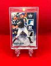 2018 Diamond Kings Marcell Ozuna DK Materials Holo Blue Jersey Card Serial /25