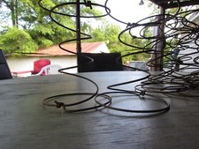 12 hour glass shape vintage wire rusty bed springs craft projects