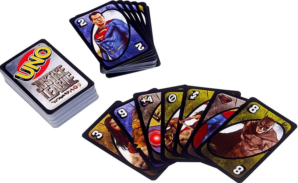 Mattel Justice League UNO Card Game Brand new sealed package Mattel Games Rare - Image 2 of 3