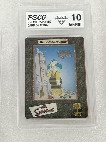 The Simpsons RARE 2000 Artbox Filmcardz Film Cel Insert Full Set 1-10 Card PSCG - Picture 5 of 11
